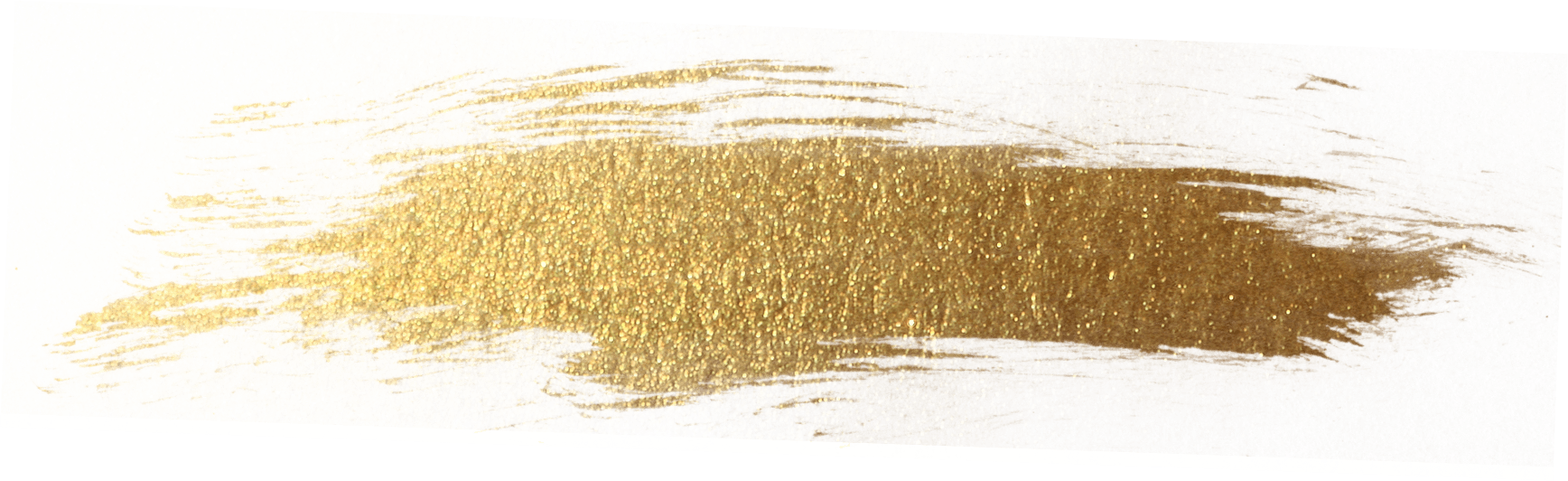 Stroke of gold paint