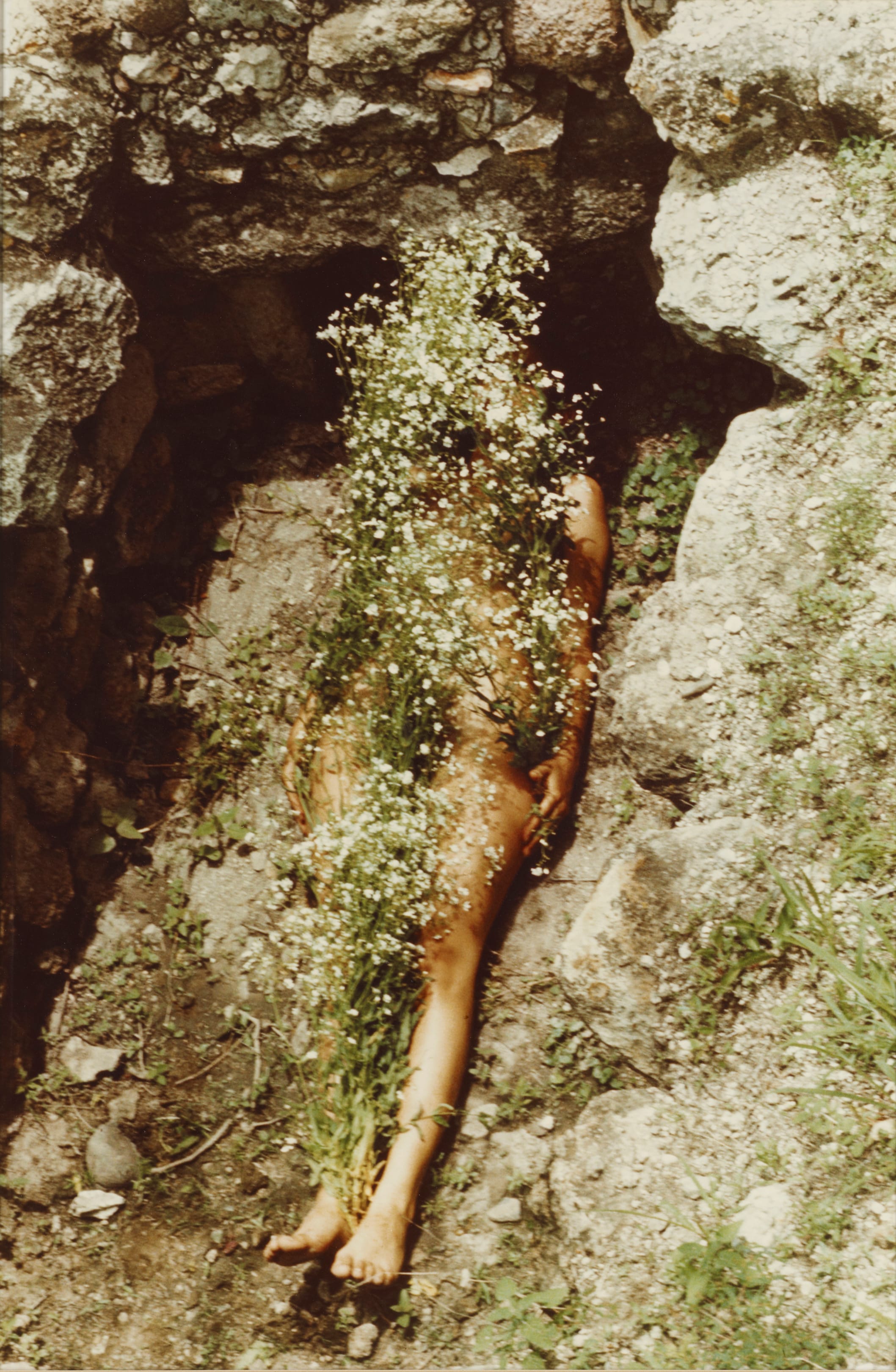 Ana Mendieta Image from Yagul, 1973, color photography