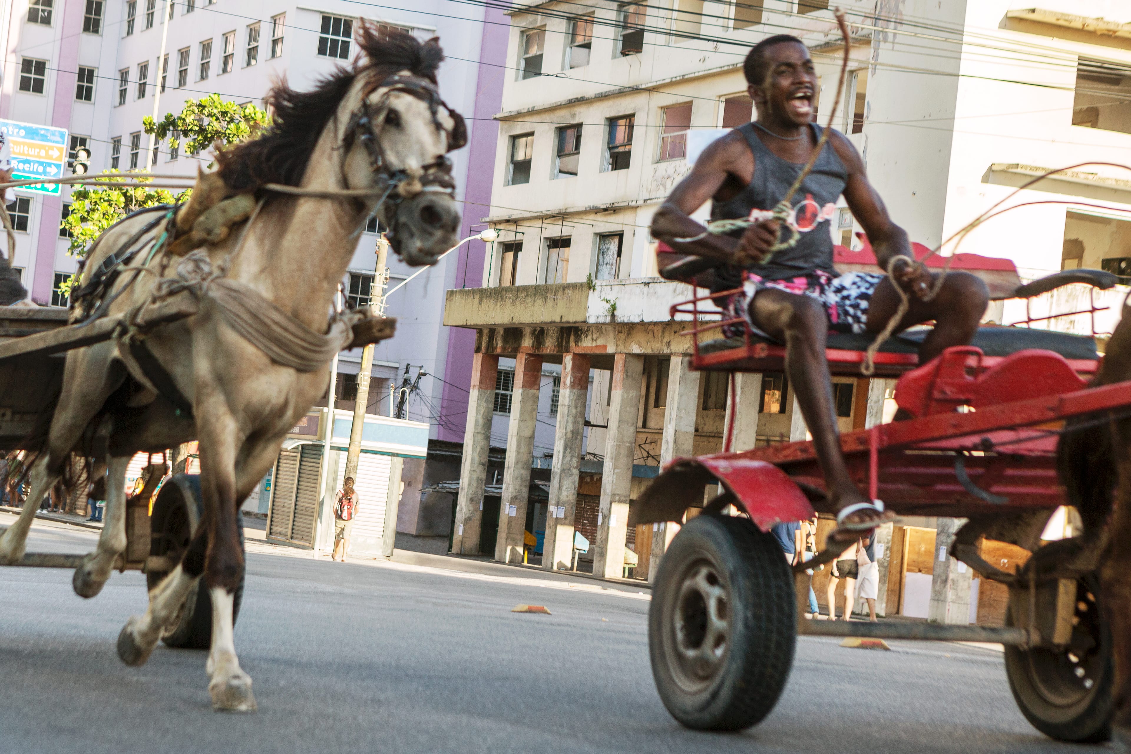 1ª Corrida de Carroças do Centro do Recife / O Levante  (1st Horse-Drawn Cart Race of Downtown Recife/ The Uprising), 2012-2014 C Jonathas de Andrade